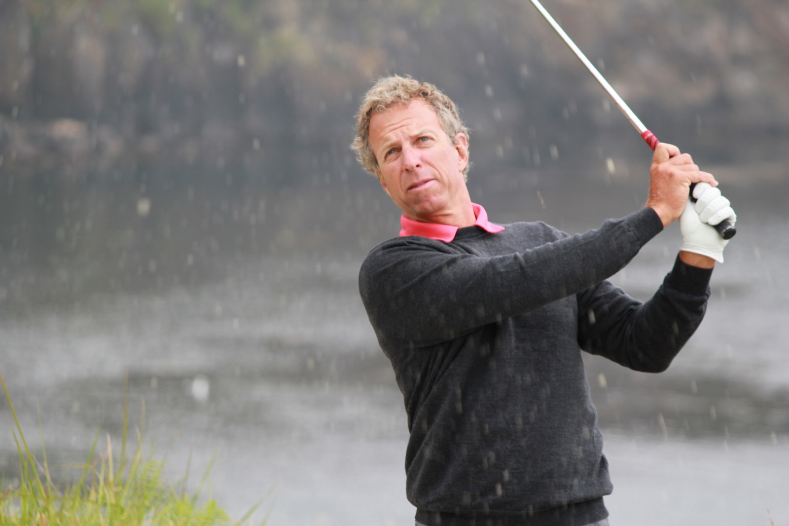 Bobby Clampett finishing a golf swing